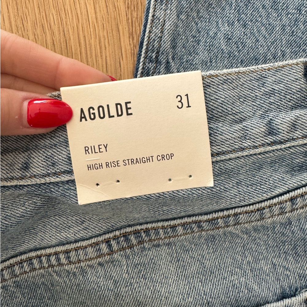 NWT | AGOLDE | Riley High Rise Straight | 31 - Picture 4 of 6